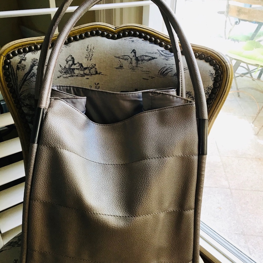 Neiman Marcus pouch bag bronze